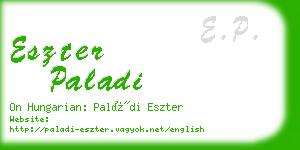 eszter paladi business card